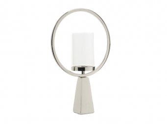 AK.IU0209 SILVER YUVARLAK MUMLUK H48,5*31*11,5 CM 